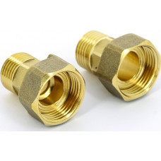 Комплект для подключения счетчика ЗА ПАРУ 3/4x1/2" латунь